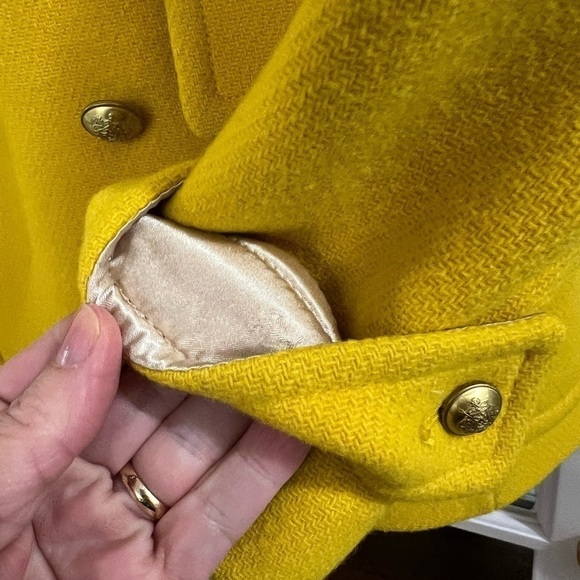 J.Crew Majesty Peacoat Stadium Cloth by Nelo Gori- size 2 - Picture 10 of 12